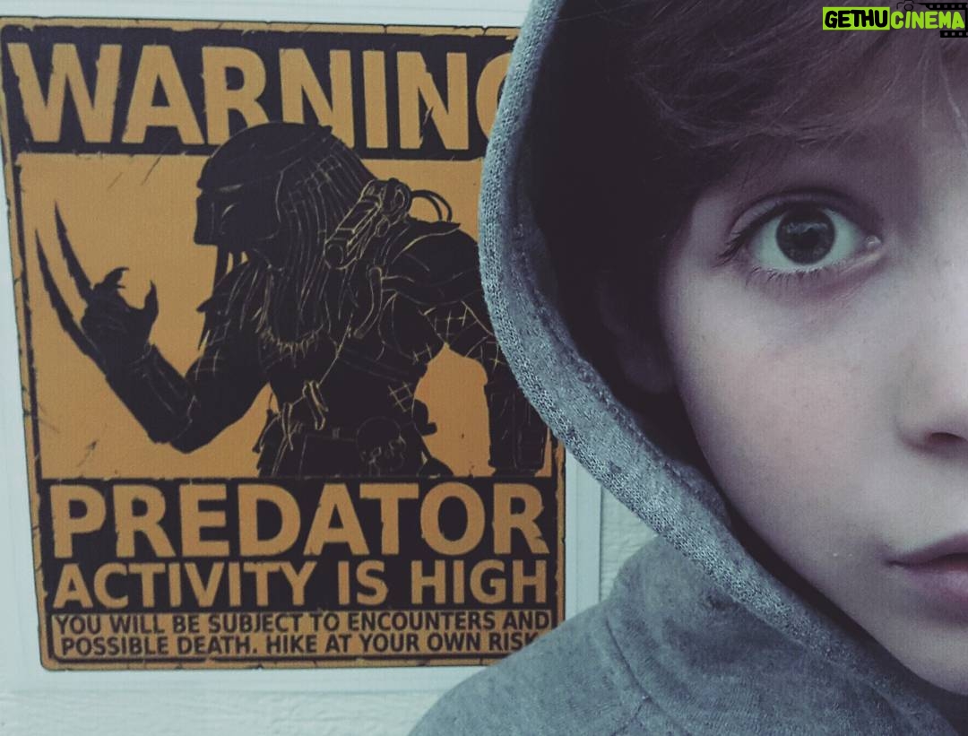 Jacob Tremblay Instagram - There's something out there waiting for us...and it ain't no man. #ThePredator #NextUp 👽