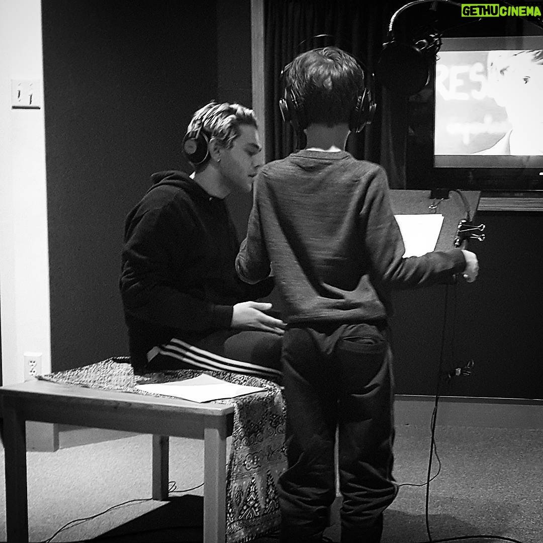 Jacob Tremblay Instagram - #TB of me & my bro @XavierDolan working hard. 🎬 #NextUp #TheDeathandLifeofJohnFDonovan