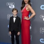 Jacob Tremblay Instagram - Me & the hostess with the mostest my good pal & fav coworker @OliviaMunn rocking the blue carpet @CriticsChoice last night. @GiorgioArmani thank you for always making me look & feel like a star! Santa Monica, California