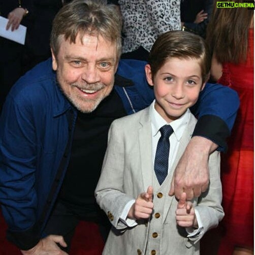 Jacob Tremblay Instagram - #Yes! This was absolutely everything I always knew I needed!!! #Geekedout! #Bigtime! #Dontevencare! Thank you @HamillHimself for blowing my mind & spending time with me! #Woah! Just met #LukeSkywalker!!! #TheBookofHenry #lafilmfestival @appaman