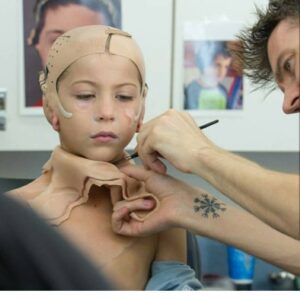 Jacob Tremblay Instagram - I could have never been able to portray Auggie without the incredible vision, talent & patience of my friends Arjen Tuiten, Robert Pandini & Michael Nickiforek! Congrats on your @BAFTA nomination! 💙 @wonderthemovie