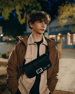 Jacob Tremblay Instagram - The one and only #FendiBaguette. 

@Fendi @mrkimjones @silviaventurinifendi #ad

Photography by @camillecandia
