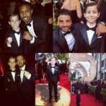Jacob Tremblay Instagram – Met some of my favorite actors tonight, I had a blast! #goldenglobes #oscarisaac #poedameron @michaelbjordan #creed #chrisevans #captainamerica #roommovie