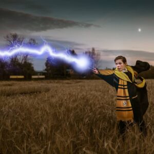 Jacob Tremblay Instagram - "In dreams we enter a world that is entirely our own." - Albus Dumbledore 
*
*Check out @funcostumes for your COVID-safe Halloween celebrations. #gifted
(📷: @camillecandia) 
*
*#hufflepuff #harrypotter #Hogwarts #halloween #halloweencostume #mischiefmanaged