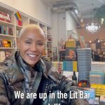 Jada Pinkett Smith Instagram - I got to stop by @thelitbar in the Bronx to see my book in a store for the first time! Worthy is out Now! Don’t forget to support independent book stores!!!! The Lit Bar