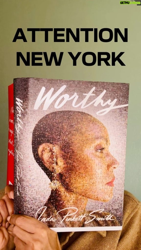 Jada Pinkett Smith Instagram - Attention NYC this ✨MONDAY✨ @jadapinkettsmith and @ariannahuff are joining PAC NYC for a very special Red Table conversation 💭 We are so excited to be Jada’s first stop on the Our Worthy Journey tour. 📚  Link in bio for tickets 🎟 and your chance to meet her!