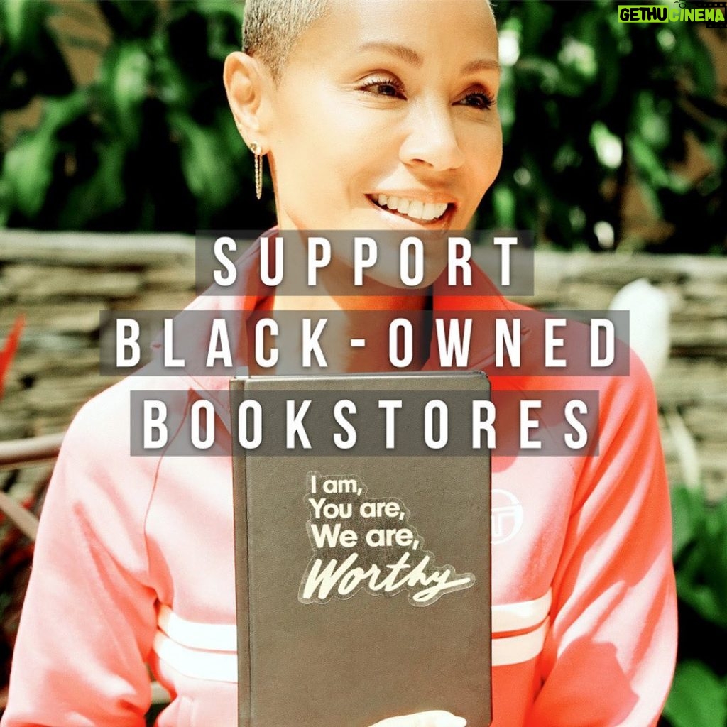 Jada Pinkett Smith Instagram - Don’t forget to support Black Owned Bookstores! Each pre-order thru these stores below will come with an exclusive custom decal inspired by my memoir. Link in bio for where to shop, or check them out here 👇🏽✨ @wearelitgr @commabookstore @richesinreading @littlebohobookshop @urbanreadsbookstore @urbanreaderbook @schomburgshop @reparations.club @braveandkindbooks @sourcebooksellers @moorebooksllc