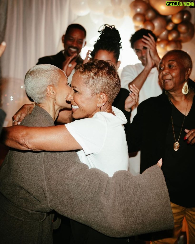 Jada Pinkett Smith Instagram - Gammy turned 70 years young yesterday!!! Gam Bam you look 30! We are going to celebrate all year! I love you!!! Happy Birthday again!😘♥ @gammynorris 📸- @jas Baltimore, Maryland