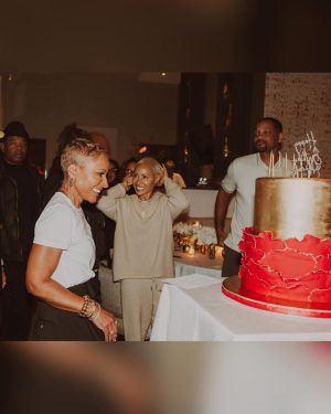 Jada Pinkett Smith Instagram - Gammy turned 70 years young yesterday!!! Gam Bam you look 30! We are going to celebrate all year! I love you!!! Happy Birthday again!😘♥️ @gammynorris 
📸- @jas