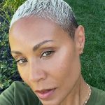 Jada Pinkett Smith Instagram - This here hair is act’n like it’s try’n a make a come back. Still have some trouble spots but — we’ll see✨ Slide 1: Past Slide 2: Present