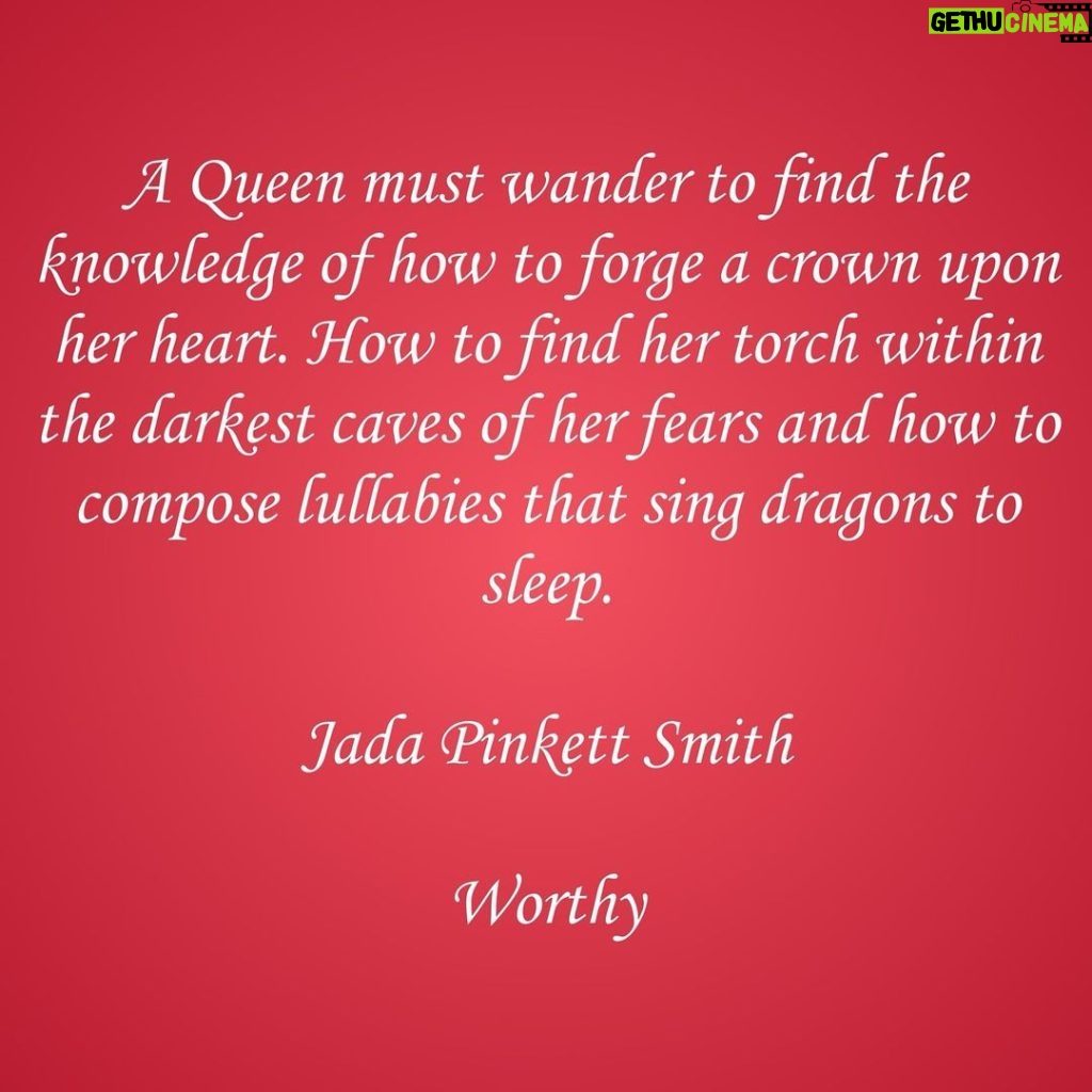 Jada Pinkett Smith Instagram - 👑♥️👑 #ourworthyjourney #worthy #thebookworthy