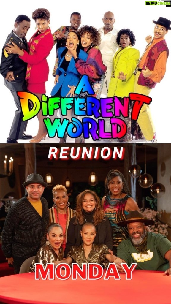 Jada Pinkett Smith Instagram - Join us at the Red Table THIS MONDAY for a very very special 35th year reunion of A DIFFERENT WORLD!! I am soooooo excited! We have so many special treats that you won’t want to miss!!!! ♥💥♥