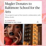 Jada Pinkett Smith Instagram - Thank you to @willowsmith and @muglerofficial for donating to my old alma mater. There is so much talent in Baltimore and it’s through Baltimore School For the Arts that many who wouldn’t have access to education around the arts are given an opportunity to nourish the skills needed to continue to develop their talent. Thank you so much for this Willow😘😘😘😘. This was an unexpected birthday treat‼️