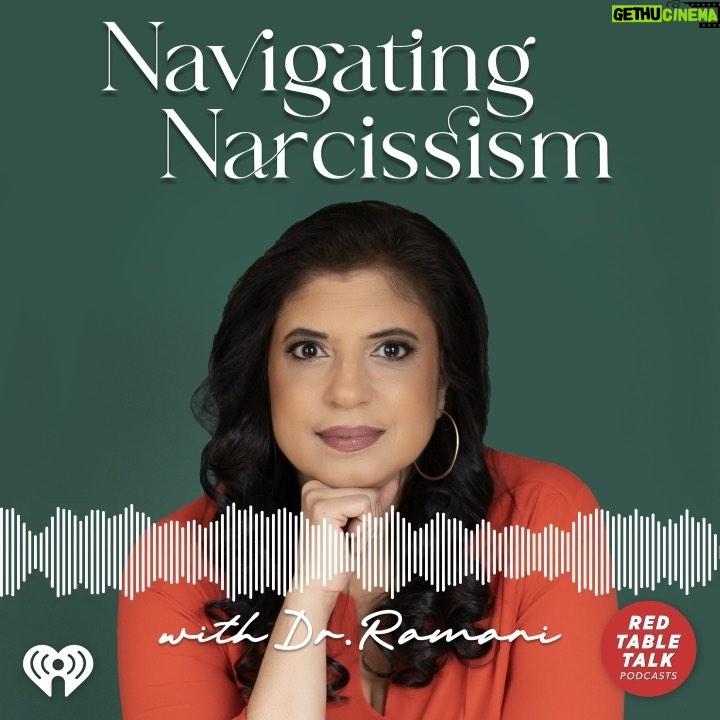 Jada Pinkett Smith Instagram - Our Red Table family is proud to present one of our RTT favorites … Dr. Ramani Durvasula (@doctorramani) who is a licensed clinical therapist, a survivor of a narcissistic relationship and has become one of the world’s leading experts around narcissism. Her new podcast Navigating Narcissism is OUT NOW! Please join Dr. Ramani and the RTT family as she explores a famous friendship and the narcissism within it. We are so excited for her to share her expertise to help promote healing and understanding ✨LINK IN BIO✨👆🏾