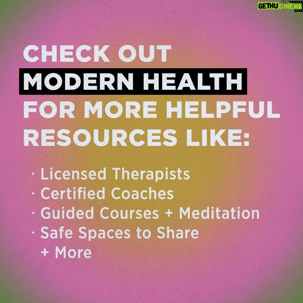 Jada Pinkett Smith Instagram - There has been so much going on in the world and with it, there is a lot of pain and tragedy to process. It can all feel extremely overwhelming. These are the times to make sure we are taking care of our emotional and mental well being. Here is a resource that I hope can offer support 👆🏾👆🏾