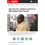 Jadakiss Instagram - It was an honor to be asked by @espn to contribute to their Hip-Hop at 50 tribute, saluting one of the great lines by one of the greats, our friend @jadakiss! Check out our full article all about “I’ma make bucks like Milwaukee, cause like Sam, I Cassell” right now on ESPN.com!!