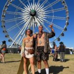 Jade Chynoweth Instagram - Pajama Day for Day 1 Of Chella’ 23 🧸 🎡 @carlitosway89 🥰 Fav of the day: Burna Boy #coachella #day1 #badbunny #badchella Coachella