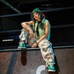 Jade Chynoweth Instagram - Link in bio to cop the Jade Stone 1s🌿🌱 Shipped worldwide Made from recycled plastic, bringing in elements of nature, and adorned with a real raw Jade stone! I designed these myself with my broski @jagerchynoweth2 @fuego.dance really brought our ideas to life!🥺🙏🏼 Link in bio!!!! Or head over to @fuego.dance ‘s website💚