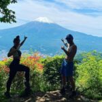 Jade Chynoweth Instagram - Fuji 🗻 Hiked about 6 miles just to get this magical view…sore but worth it🙏🏼 @jagerchynoweth2 hiking partner for life . Fuji Mountain, Japan