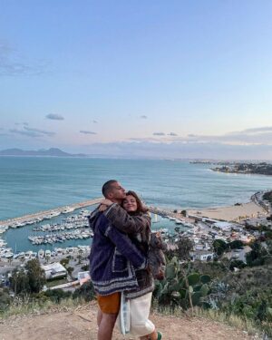 Jade Chynoweth Instagram - Find me on the rooftops of Tunisia 🇹🇳 

Super grateful for this trip and to @urbandance.united for bringing me out to teach. From the amazing classes/students, to the days of exploration, to traveling the world with my Lito, to seeing my homies, my heart is so full and happy✨

Brought some Jalito love to North Africa 💕😝
Can’t wait to share the class footage!
#tunisia #dance #travel #northafrica