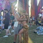 Jade Chynoweth Instagram - Saved the best for last💎🌿🌺 Coachella Day 3 I made this bra! I was so proud😝 felt like a hippie shakira dancing the night away with my man💕 Highlight: @kaliuchis