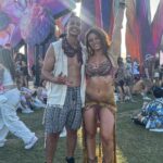 Jade Chynoweth Instagram - Saved the best for last💎🌿🌺 Coachella Day 3 I made this bra! I was so proud😝 felt like a hippie shakira dancing the night away with my man💕 Highlight: @kaliuchis