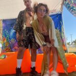 Jade Chynoweth Instagram - Pajama Day for Day 1 Of Chella’ 23 🧸 🎡 @carlitosway89 🥰 Fav of the day: Burna Boy #coachella #day1 #badbunny #badchella Coachella