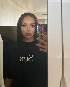 Jade Thirlwall Instagram - Can you give me inspirational quotes in the comments so this doesn’t just look like a selfie post? I’ll start - ‘live laugh love’ 💖