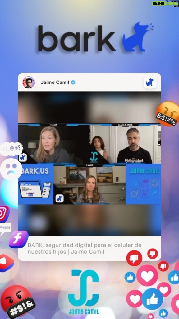 Jaime Camil Instagram - 🌟🥳📹📺 @youtube VIDEO! Es momento de darle un 📲 a tus hij@s? Protégelos con @barktechnologies / Is it time to give a 📲 to your children? Protect them with #BARK #Parenting #SocialMedia #ParentingTips #Technology #ParentingToday #Parenthood #ParentingTeens #DigitalParenting #ParentingHacks #ParentingHelp #OnlineSafety #InternetSafety #ParentingAdvice #ParentingTweens #ForParents #ParentingLife #ModernParenting #Tech #LetParentsProtect #DadLife #Fatherhood https://youtu.be/lLUAPCkPhWg