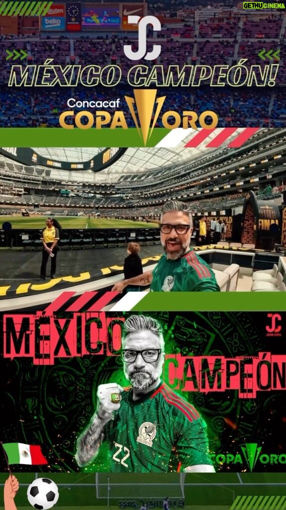 Jaime Camil Instagram - 🌟🥳📺 @YouTube VIDEO! MÉXICO CAMPEÓN DE LA COPA DE ORO @miseleccionmx @goldcup @concacaf @sofistadium 💪🏽🇲🇽⚽ https://youtu.be/36bCN-bjpSU