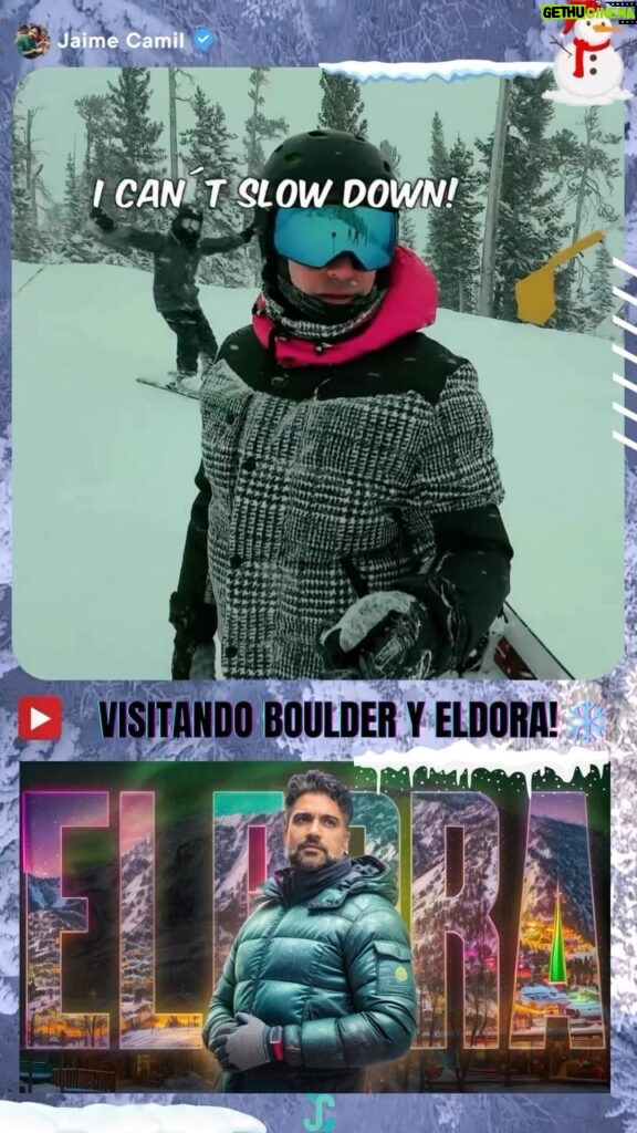 Jaime Camil Instagram - 🌟🥳📹 @YouTube VIDEO! Con la familia en la encantadora ciudad de @visitboulder y @eldoramtnresort 🏔️❄️⛷️🏂 / Family trip to hip and charming #boulder and #eldora #closertoyou #visitboulder 🏔️❄️⛷️🏂 @flyjsx LINK IN BIO