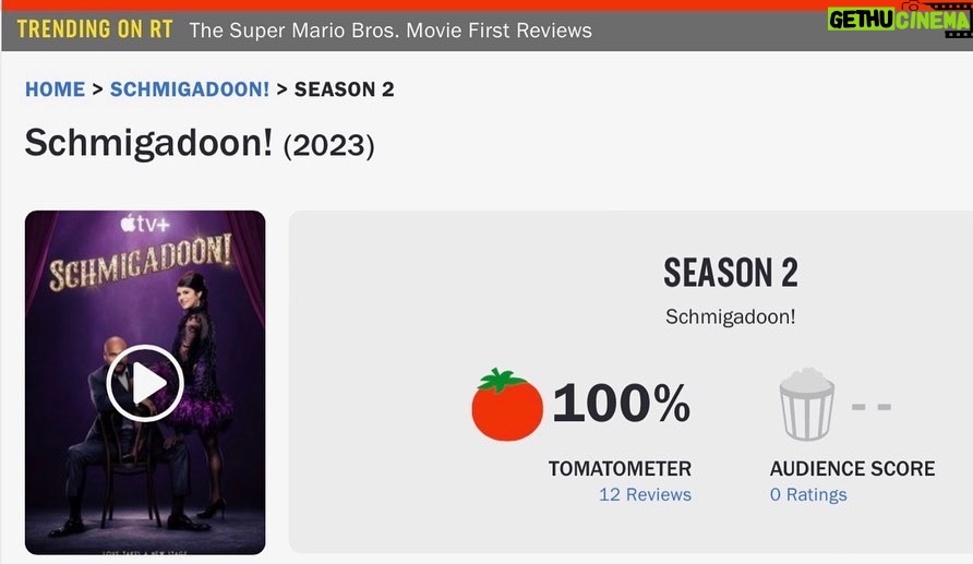 Jaime Camil Instagram - Well well, thank you @rottentomatoes! 100% fresh! ππ½ππ½ββοΈβ€οΈ #Schmigadoon Season 2 starts TONIGHT! Only on @appletvplus / Mira mira, gracias #rottentomatoes! 100% fresco! ππ½ππ½ββοΈβ€οΈ La temporada 2 de #Schmigadoon! comienza HOY en #AppleTVPlus