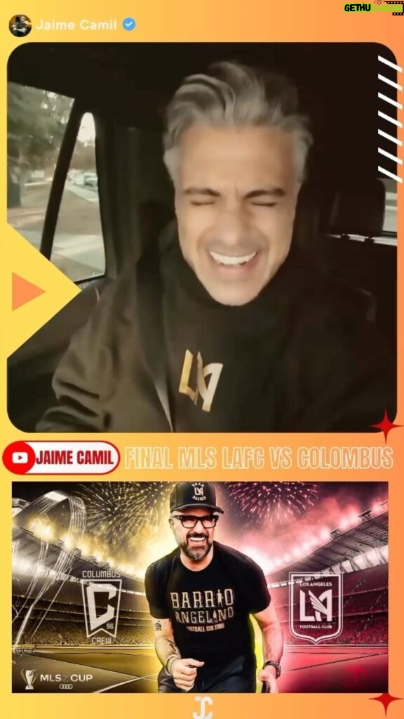 Jaime Camil Instagram - 🌟🥳📹📺 @YouTube VIDEO! En la final de la Copa @mls 🤩🙌🏽🏆 @lafc @lafc3252 / At the #MLS Cup Final 🤩🙌🏽🏆 @mlses #lafc #lafc3252 #barrioangelino https://youtu.be/RranCP9ZaDE