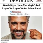 Jaime Camil Instagram – Excited for the future and happy to embark in this thrilling new journey with a powerful and beyond capable agency like @thegershagency 💪🏽 LFG! https://deadline.com/2024/02/jaime-camil-lopez-vs-lopez-actor-signs-gersh-1235841117/