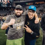 Jaime Camil Instagram - Not enough words to describe what @mcrepeau means to the team. Love you brother, you’re an absolute legend 💪🏽🖤💛 #seeyouinohio @lafc @lafc3252 #lafc