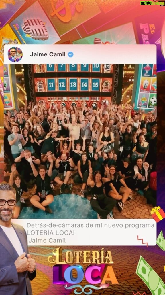 Jaime Camil Instagram - 🌟🥳📹📺 @YouTube VIDEO! Detrás-de-cámaras de mi nuevo programa #LoteríaLoca 🥳🙌🏽💵 Acompáñanos todos los Lunes a las 9pm|8c por @cbstv / Behind-the-scenes of my new game show #LoteríaLoca 🥳🙌🏽💵 Watch it every Monday, 9pm|8c on #CBS https://youtu.be/10ueiQfZqW8