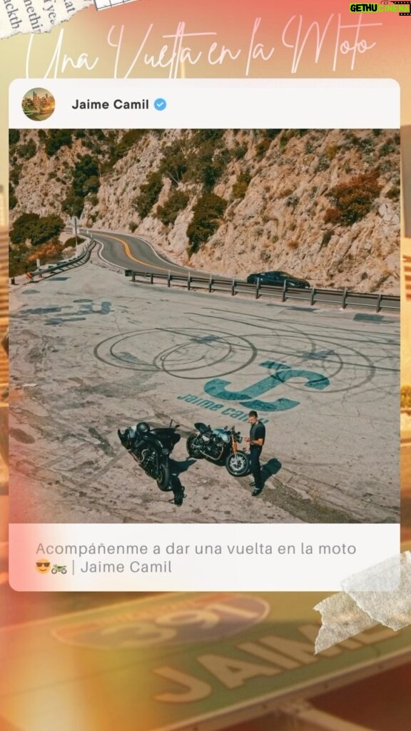 Jaime Camil Instagram - 🌟🥳📹📺 @YouTube VIDEO! Vamos a dar una vuelta en la moto! 😎🏍 / Come ride with me! 😎🏍 https://youtu.be/fhpOMLFDeHg