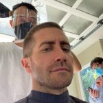 Jake Gyllenhaal Instagram - In two weeks #TheGuilty is out worldwide on @Netflix. Our incredible crew led by the great @AntoineFuqua made this movie happen amidst the global pandemic. I’m really proud of it. Can’t tell you what happens in it but I can tell you that for the second time he made me cut my man bun off. He did the same thing for Southpaw. I don’t know if I can ever forgive him, but I do know it was an honor both times. Evidence above. The Guilty premieres worldwide on @Netflix October 1, sans bun.