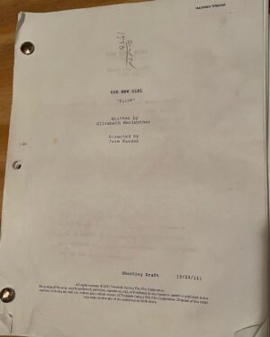 Jake Johnson Instagram - Going through old boxes in my attic & found the New Girl pilot script. I guess I stole @therealhannahsimone script for some reason. Also @lamorne helping me relive a real life experience in a barbershop.