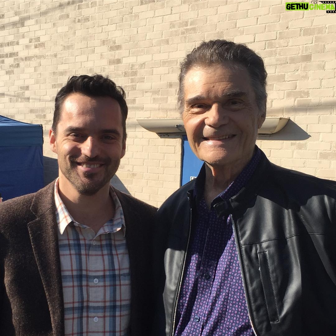 Jake Johnson Instagram - Got to work with the great Fred Willard today. True honor. #newgirl