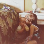 Jake Johnson Instagram - Me and my bro kissing in the late 70s.