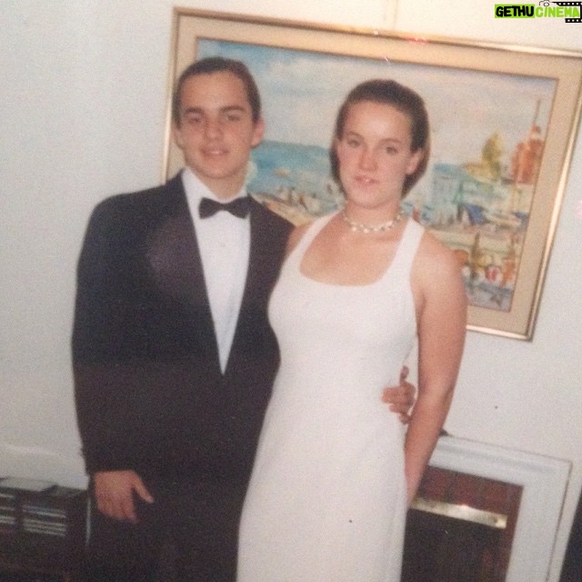 Jake Johnson Instagram - Just killing it my sophomore year of high school. Headed to her prom. What you can't see is the ponytail I was rocking.
