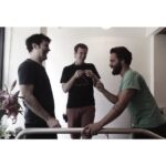 Jake Johnson Instagram - Behind the scenes of Drinking Buddies w director @joeswanberg & Ron L