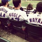 Jake Johnson Instagram - Cubs game with @robriggle & @mrdamon2 while promoting #letsbecops Chicago is the best.