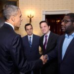 Jake Johnson Instagram - #tbt when my brother Dan Johnson & I met @barackobama & #SteveMcQueen