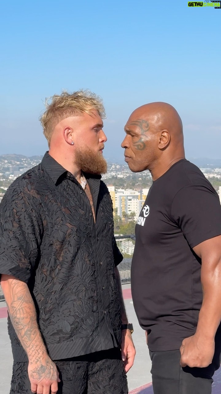 Jake Paul Instagram - I’ll show you how great I am @miketyson Saturday, July 20th. AT&T Stadium Ticket sign-up in bio. Live on @netflix Free for all subscribers globally #PaulTyson