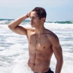 Jake T. Austin Instagram – Makin’ waves 🌊 Moonlight Beach