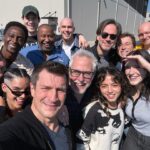 James Gunn Instagram – After the table read with the #Superman cast. Eve, Mr. Terrific, Superman/Clark, Otis, Lex, producer Peter Safran, Jimmy, Metamorpho, Lois, Hawkgirl, me, Guy, The Engineer all together for the first time! What a wonderful day.