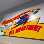 James Gunn Instagram - Sign above the #SupermanLegacy VFX department. Do you know the reference? 🙏