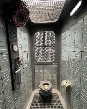 James Gunn Instagram - It always bothered me that most spaceships in movies & TV shows don’t have bathrooms so I made sure to have them in the Bowie (stalls in the locker room) in Volume 3.